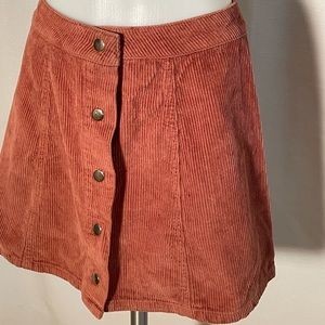 Forever 21 corduroy button down skirt. Size w27 (4)